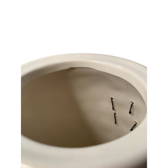 Mud Pie Bistro Cookie Jar 2017 White w/ Brown Leather 9” Tall New NWT - Picture 7 of 14